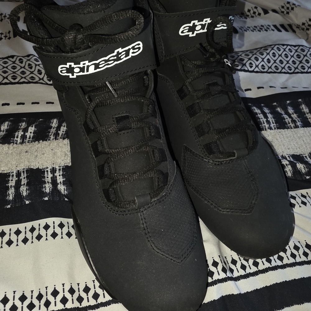 Alpinestars Black High-Top Shoes Sz 7(mens)